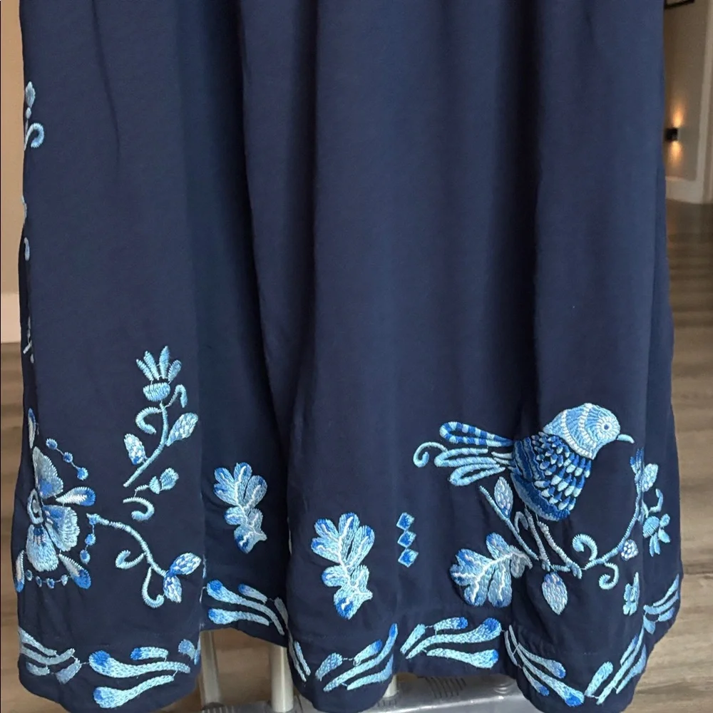 Johnny Was V-Neck Drawstring Knit Dress (Size M) - Picture 14 of 14